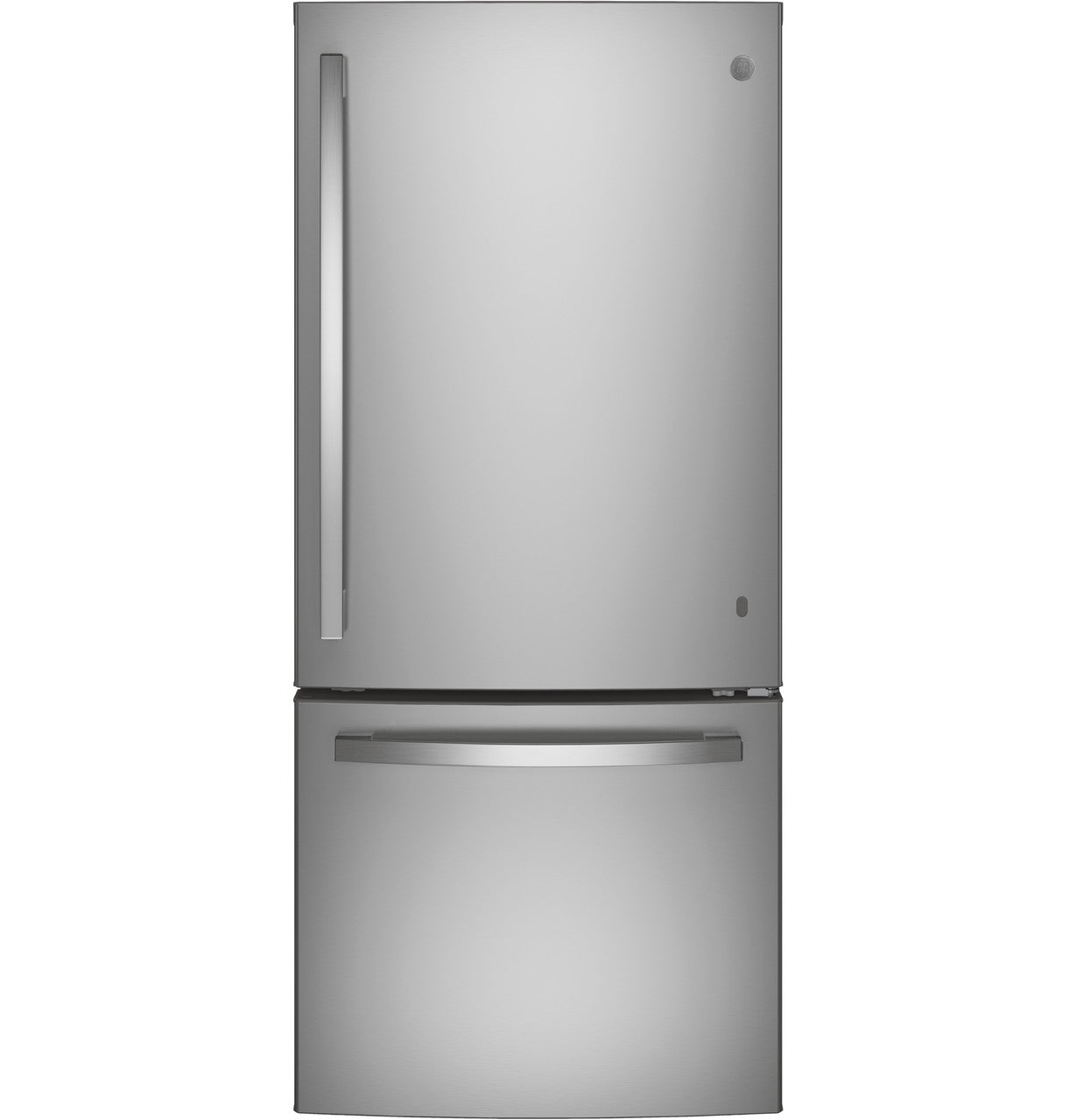GE 20.9 cu ft Bottom-Freezer Refrigerator (GBE21DYKFS)