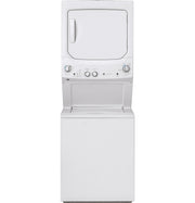 GE 27 in Stacked Washer + Gas Dryer (GUD27GSSMWW)